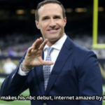 drew brees makes his nbc debut, internet amazed by his new hair