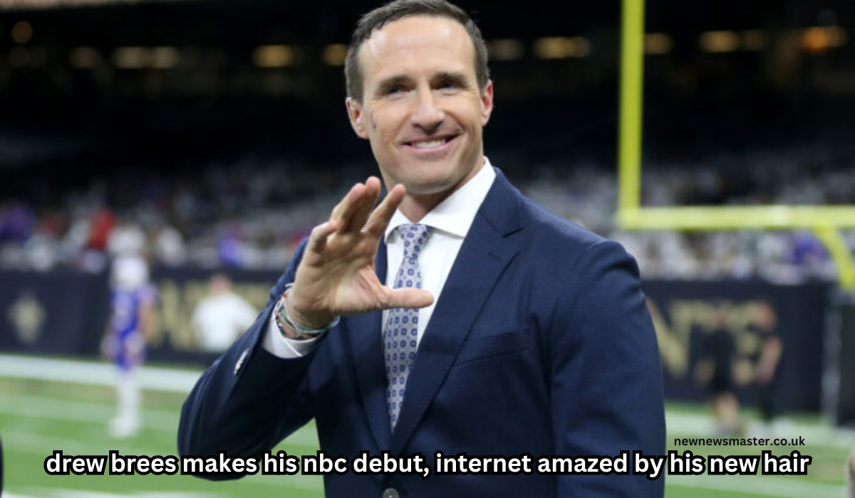 Drew Brees Makes His NBC Debut, Internet Amazed by His New Hair Transformation