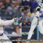 Dodgers VS Uankees Match Player Stats