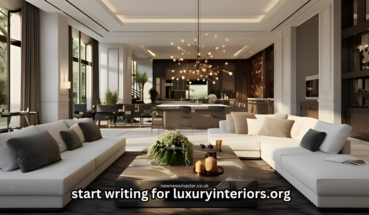 Start Writing for Luxuryinteriors.org